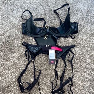 Dita von teese ouvert bra lingerie set